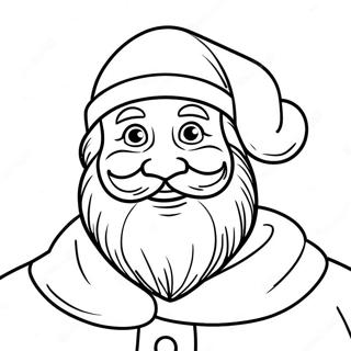 Festive German Santa Claus Coloring Page 62104-49154