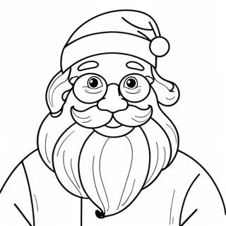 Festive German Santa Claus Coloring Page 62104-49155