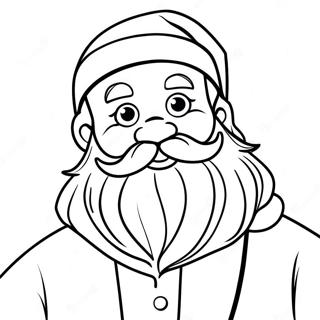 Festive German Santa Claus Coloring Page 62104-49156