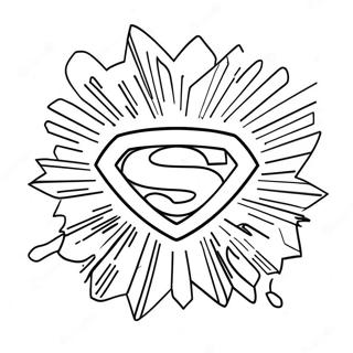 Página Para Colorir Do Logotipo De Super-Herói 62143-49159