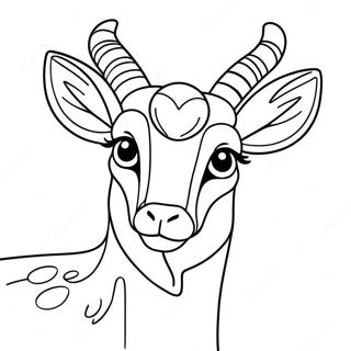 Antelope Coloring Pages