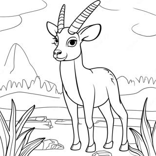 Antelope Coloring Page 62163-49186