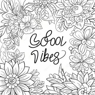 Good Vibes Only Coloring Pages