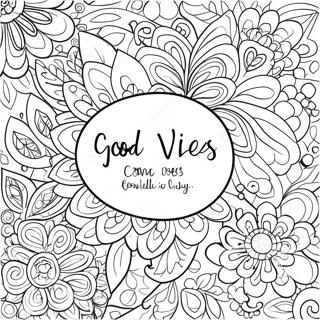 Good Vibes Only Inspirational Quotes Coloring Page 62183-49218