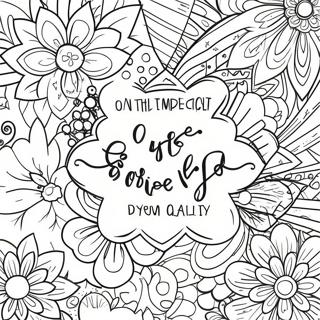 Good Vibes Only Inspirational Quotes Coloring Page 62183-49220