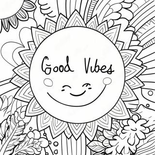 Good Vibes Only Coloring Pages