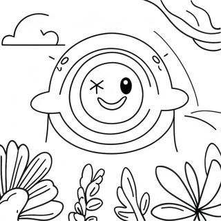 Good Vibes Only Happy Sunshine Coloring Page 62184-49206