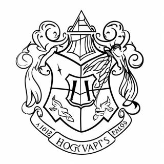 Hogwarts Arması Boyama Sayfaları