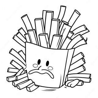 French Fries Coloring Page 62203-49222