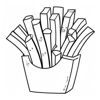 French Fries Coloring Page 62203-49223