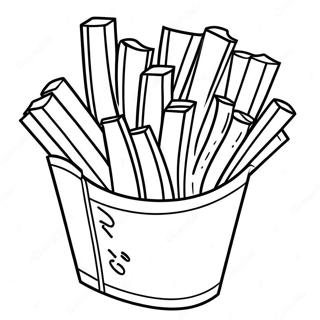 French Fries Coloring Page 62203-49224