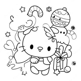 Page À Colorier Des Personnages Sanrio De Noël 6220-4956