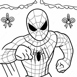 Pagina Da Colorare Spiderman Di Natale 62223-49239