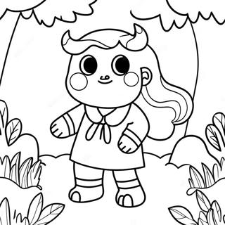 Monster Girl Coloring Pages