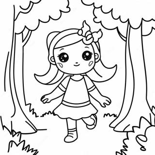 Monster Girl Magical Forest Coloring Page 62273-49279