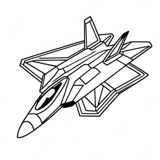 F22 Fighter Jet Coloring Pages