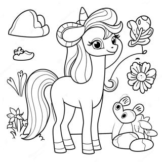 Colorful Centaurworld Characters Coloring Page 62334-49317