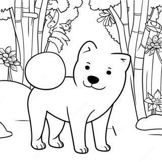 Shiba Inu Coloring Page 62353-49335