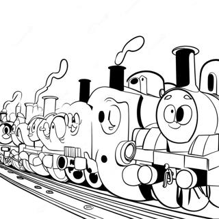 Thomas And Friends All Engines Go Coloring Pages