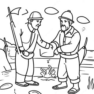 Fishers Of Men Coloring Pages