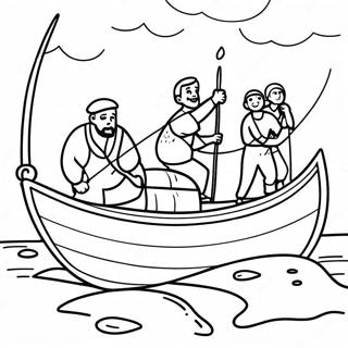 Joyful Fishers Of Men Coloring Page 62404-49388