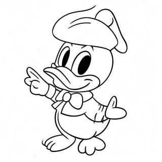 Donald Duck Christmas Coloring Pages