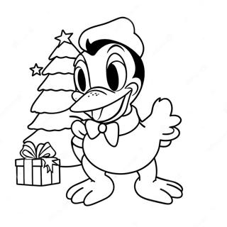 Donald Duck Christmas Coloring Page 62443-49408