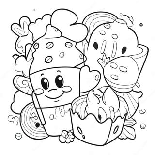 Magical Disney Treats Coloring Page 62454-49429