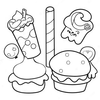 Magical Disney Treats Coloring Page 62454-49431