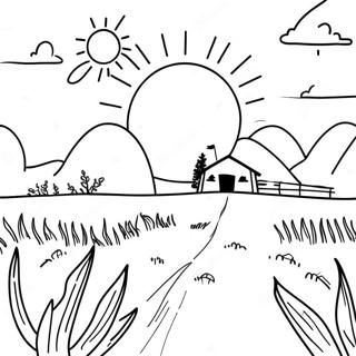 Field Coloring Pages