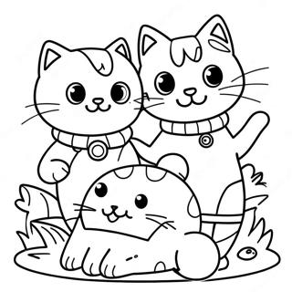 Kid-E-Cats Coloring Pages