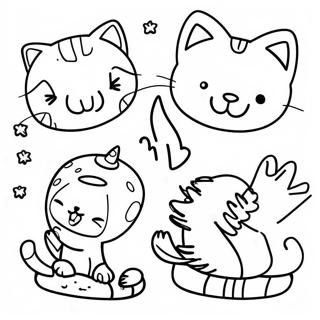 Adventurous Kid E Cats Coloring Page 62474-49449