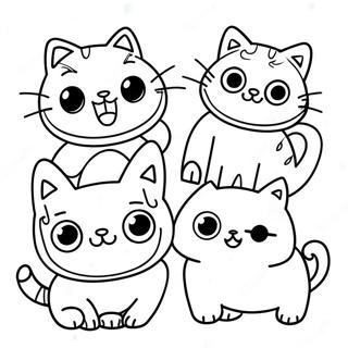 Adventurous Kid E Cats Coloring Page 62474-49450