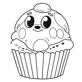 Bluey Muffin Coloring Pages