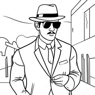 Secret Agent Coloring Pages