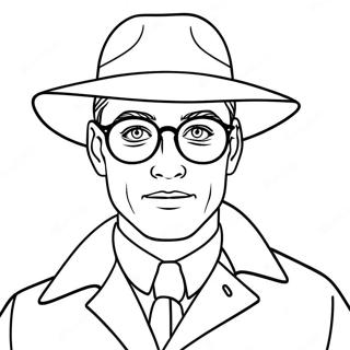 Stealthy Secret Agent In Disguise Coloring Page 62544-49495