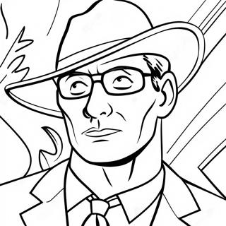 Stealthy Secret Agent In Disguise Coloring Page 62544-49496