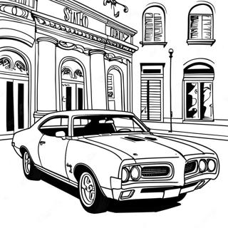 ポンティアック Gto 塗り絵ページ