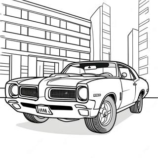 Pontiac Gto Classic Car Coloring Page 62553-49498