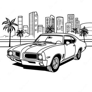 Pontiac Gto Classic Car Coloring Page 62553-49499