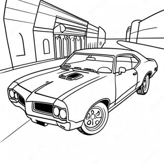 Pontiac Gto Muscle Car Coloring Page 62554-49514