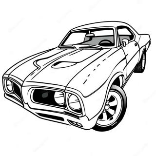 Pontiac Gto Muscle Car Coloring Page 62554-49516