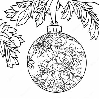 Christmas Tree Decoration Coloring Page 62573-49527