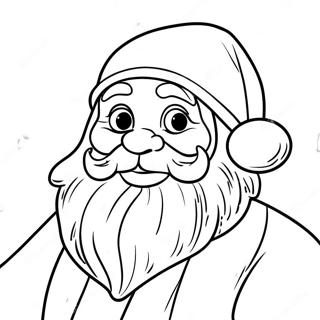 Festive Santa Claus Coloring Page 62574-49537