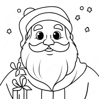 Festive Santa Claus Coloring Page 62574-49538