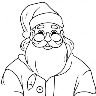 Festive Santa Claus Coloring Page 62574-49539