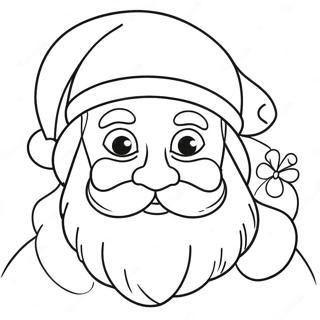 Festive Santa Claus Coloring Page 62574-49540