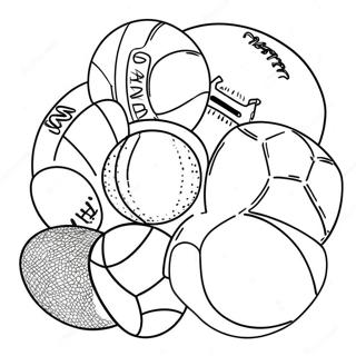 Page À Colorier De Ballons De Sport 62603-49543