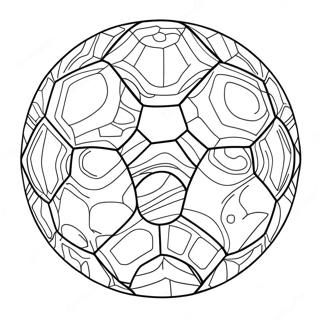 Page À Colorier De Ballon De Football Coloré 62604-49545