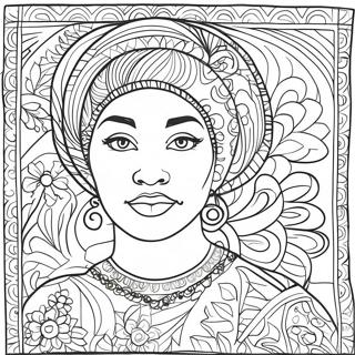 Colorful Faith Ringgold Quilt Coloring Page 62664-49597